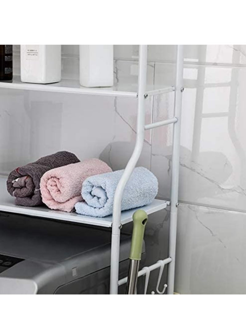 إلترازون 3 Layer Metal Washing Machine Storage Shelf Rack,Space Saver Shelf Organizer Holder - Image 2