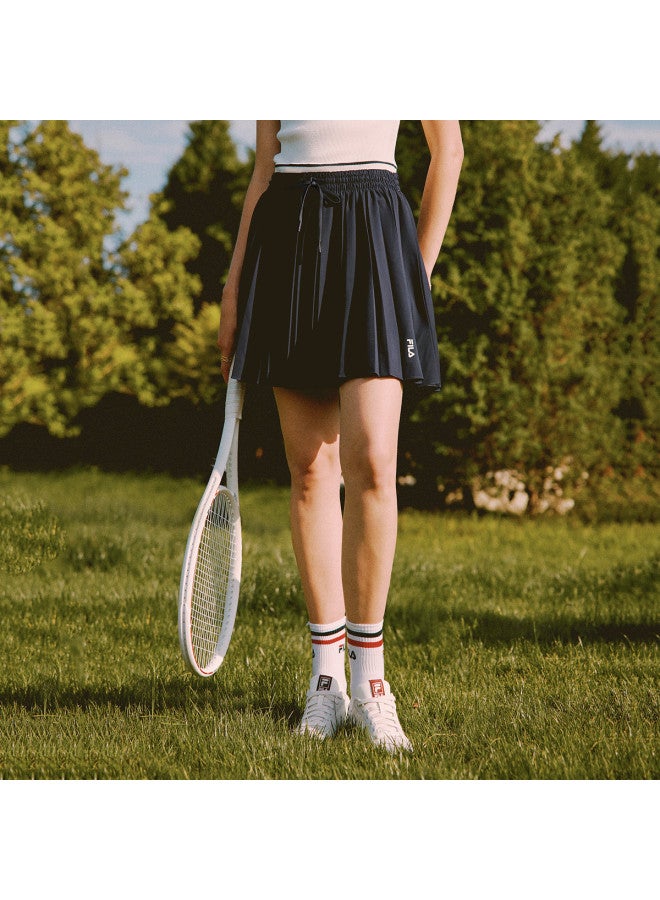 FILA Women'S Skirt Ladies Fashion Fine Pleats Casual Daily Versatile Comfort Basic Woven Pleated Skirt - Image 3
