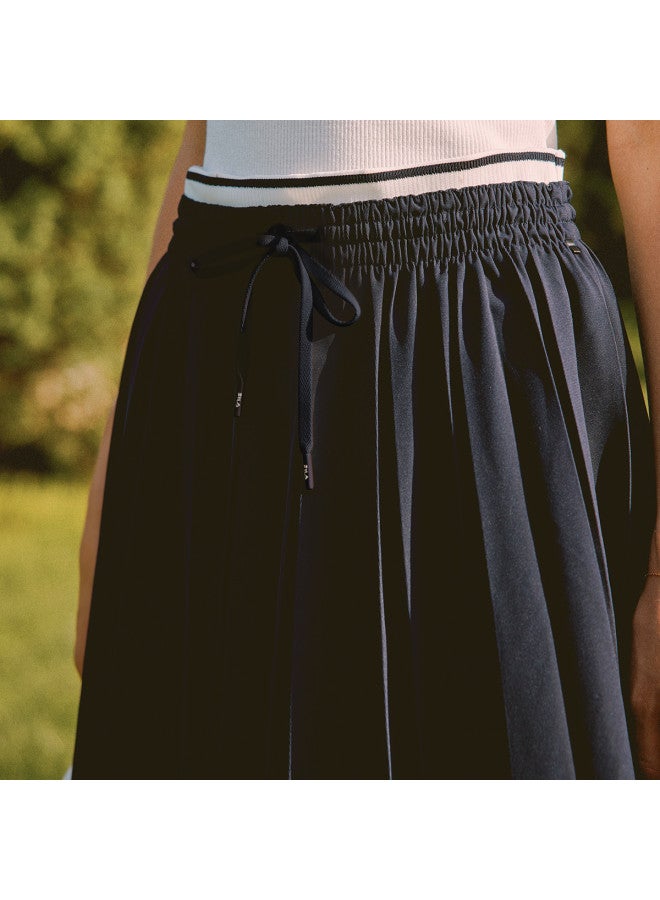 FILA Women'S Skirt Ladies Fashion Fine Pleats Casual Daily Versatile Comfort Basic Woven Pleated Skirt - Image 5