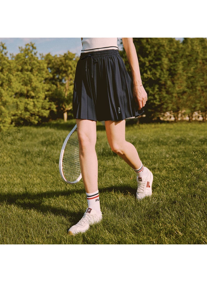 FILA Women'S Skirt Ladies Fashion Fine Pleats Casual Daily Versatile Comfort Basic Woven Pleated Skirt - Image 2