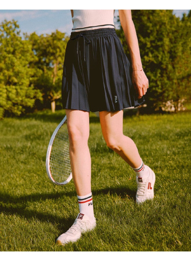 FILA Women'S Skirt Ladies Fashion Fine Pleats Casual Daily Versatile Comfort Basic Woven Pleated Skirt - Image 1