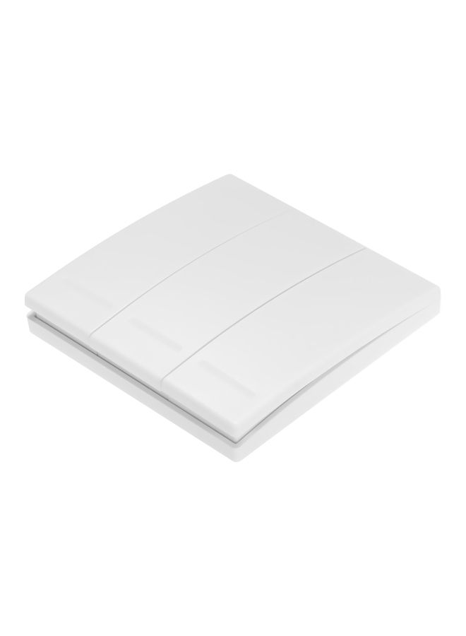 NIBEMINENT 3-Gang Push Button Remote Controller Wall Light White - Image 3