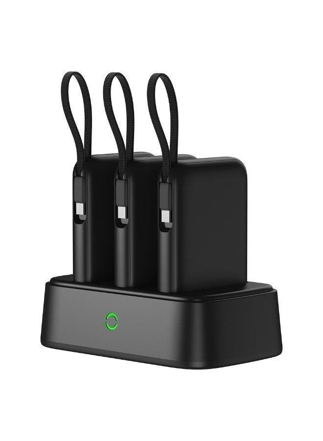 Domars Magnetic Power Banks 3-in-1 Charging Combo 3 X 10000mAh Magnetic Power Bank, 15W Magnetic Wireless Charging 22.5W Super Built-in Fast Charging Cable Type-C Cable LED Display, Includes Charging Cable, Travel Charger External Battery Pack Compatible For iPhone 17/16/15/14/13/12/11 Series and Android - Image 2
