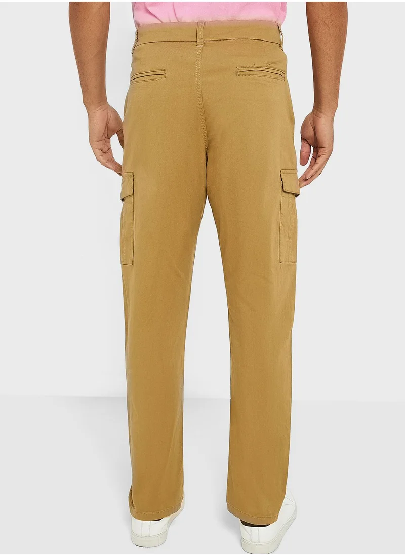 BRAVE SOUL Cotton Twill Cargo Chino