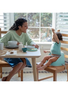 ingenuity My Spot Easy-Clean Booster Seat – Portable, Wipeable Design with Safety Harness, Great for Meals, Teal (6–36 Months)  - Image 2