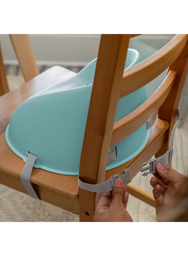 ingenuity My Spot Easy-Clean Booster Seat – Portable, Wipeable Design with Safety Harness, Great for Meals, Teal (6–36 Months) - Image 5