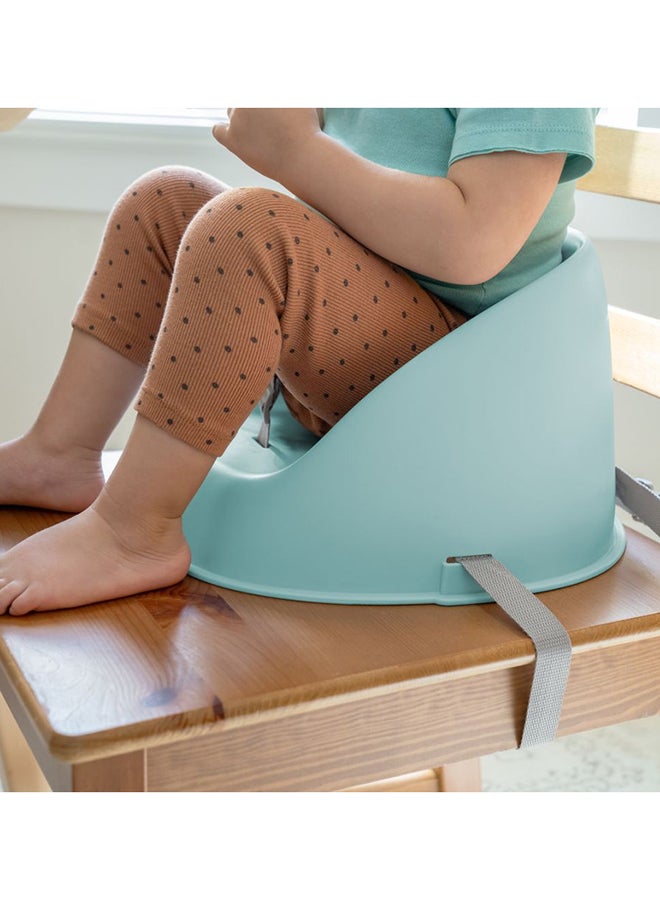 ingenuity My Spot Easy-Clean Booster Seat – Portable, Wipeable Design with Safety Harness, Great for Meals, Teal (6–36 Months) - Image 4