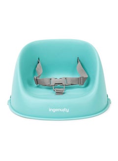 ingenuity My Spot Easy-Clean Booster Seat – Portable, Wipeable Design with Safety Harness, Great for Meals, Teal (6–36 Months)  - Image 1