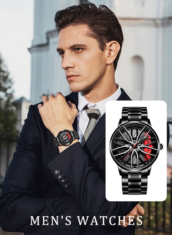 كومودير ساعة رجالية عملية مقاومة للماء بعقارب كوارتز مع تصميم كلاسيكي بقطر 41 ملم - Image 1