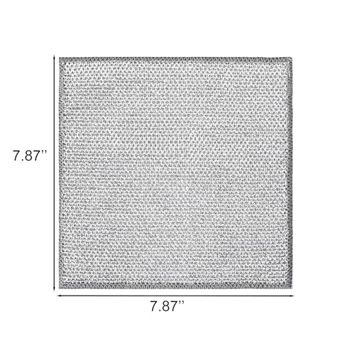 PRINKROOMY Double-Layer Steel Wire Cleaning Cloth - Non-Scratch Wire Dishcloth Rag Heavy Duty Scrub Pads Multi-Purpose Silver Mesh Scouring Pads for Dishes, Pots, Pans (10 pcs) - Image 4
