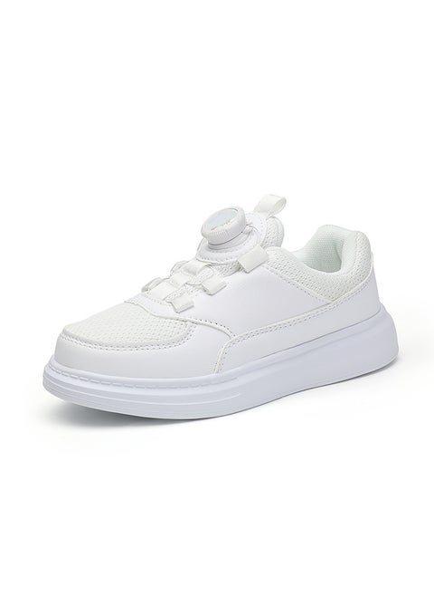 Kids Breathable White Sneakers Autumn 811 double mesh White