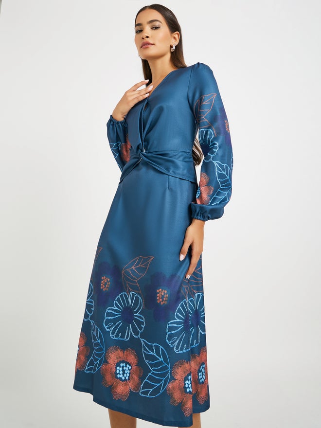 Styli Floral Print Dress  - Image 1