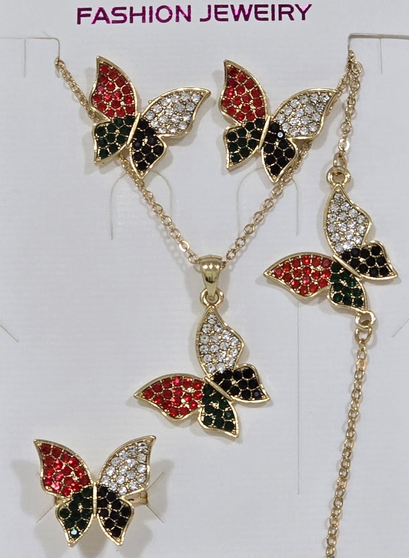 الزعابية عقد فراشة لعيد الإمارات – قلادة أنيقة بلمسة وطنية - Image 3