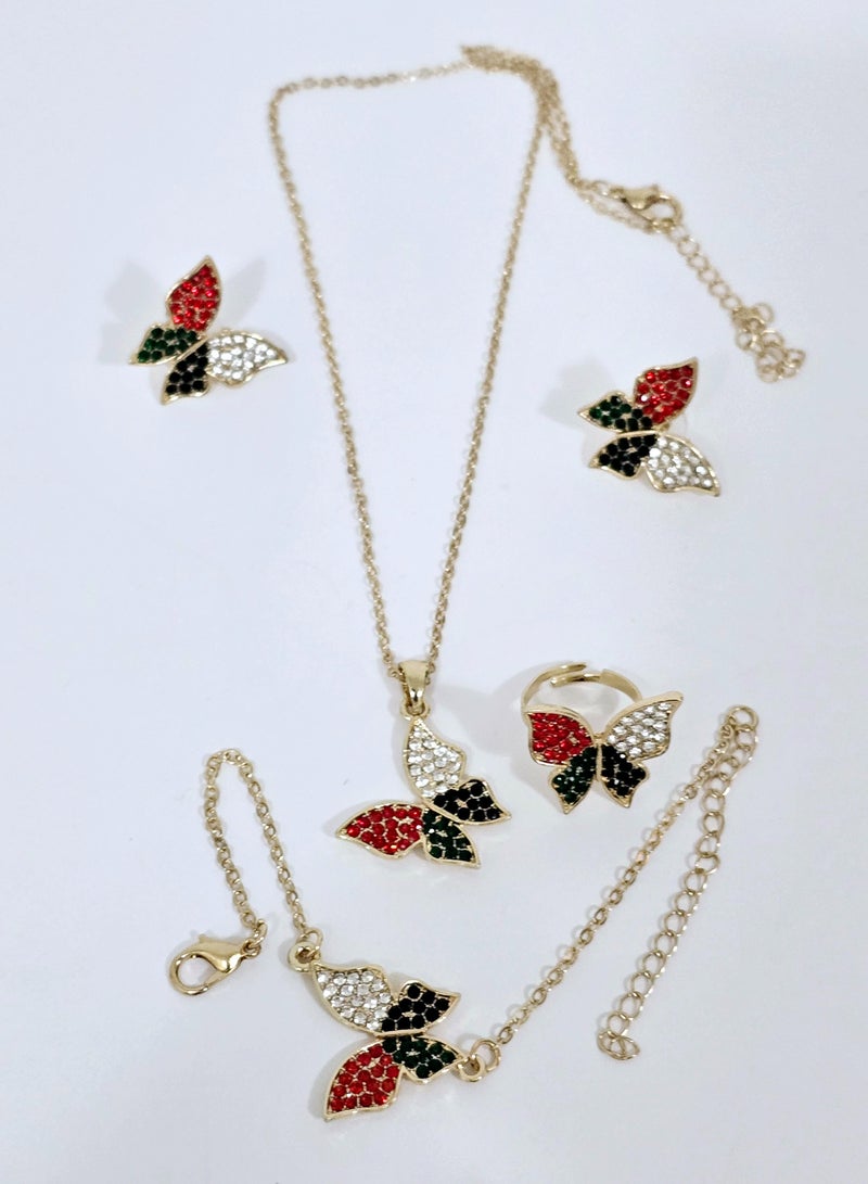 الزعابية عقد فراشة لعيد الإمارات – قلادة أنيقة بلمسة وطنية - Image 5