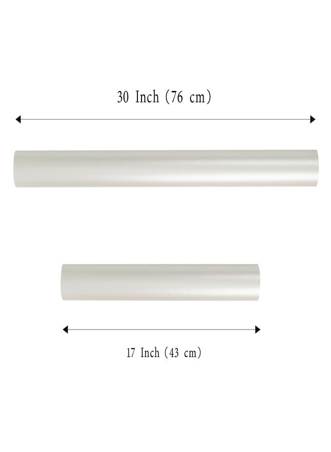 LaRibbons White Wrapping Paper, Mini Roll-17 Inch x 33 Feet, Solid Color Pearly-Lustre Wedding Gift Wrap Paper Rolls, Perfect for Holiday, Valentine's Day, Birthday, Baby Shower - Image 2