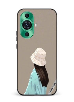 Protective Case Cover For Huawei nova 11 Pro Brown Hat Girl Design Multicolour