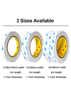 3M Double Sided Tape 5cm*3meter, Mounting Tape Heavy Duty, Removeable PE Foam Tape Strips, Strong Adhesive Tape Waterproof Free Damage for Paint Wall Picture Hanging Poster  - Image 2