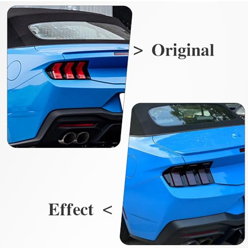 Jogon Tail Light Lamp Guard Trim for Ford Mustang GT S650 Dark Horse Ecoboost 2024 2025 Taillight Lens Cover, Rear Lamp Decorative Sticker - Image 4