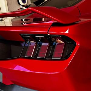 Jogon Tail Light Lamp Guard Trim for Ford Mustang GT S650 Dark Horse Ecoboost 2024 2025 Taillight Lens Cover, Rear Lamp Decorative Sticker - Image 3