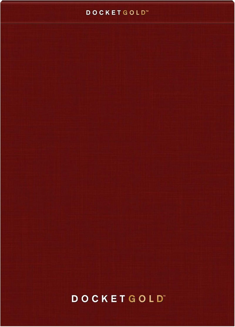 TOPS Docket Gold Premium Weight Graph Paper, 8.5" x 11", 4 x 4 Graph Ruled on Front and 1/4" Narrow Ruled on Back, Reinforced Backing, Burgundy Cover, 80 Sheets per Pad (63752) (1 Count) - Image 4