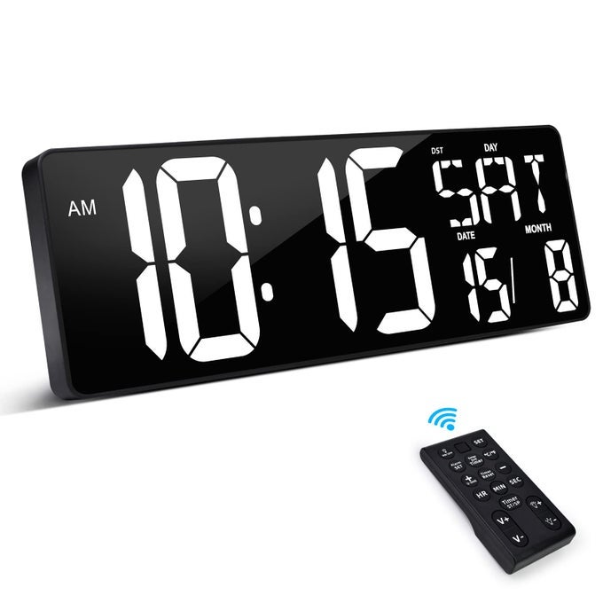 165 INCH DIGITAL WALL CLOCK LARGE DISPLAY AUTODIMMING LARGE TIMER CLOCK LARGE DIGITAL WALL CLOCK FOR HOME GYM OFFICE AND CLASSROOM
