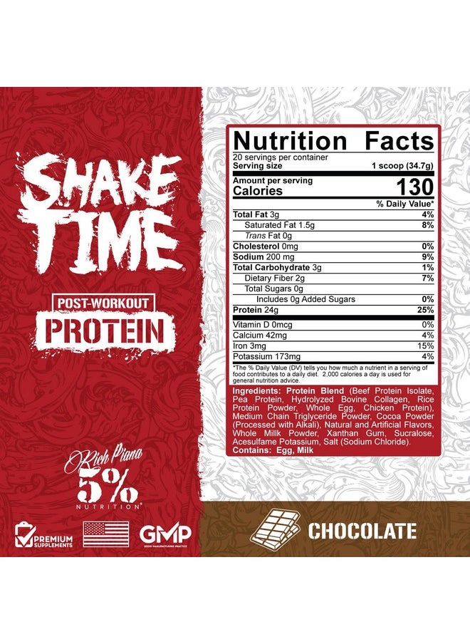 5% نيوتريشن - مشروب Piana Shake Time الغني بالتغذية بنسبة 5% | مشروب بروتين حيواني 24 جرام | لحم بقري، دجاج، بيض كامل | بدون سكر أو منتجات ألبان أو فول الصويا (شوكولاتة) - Image 1