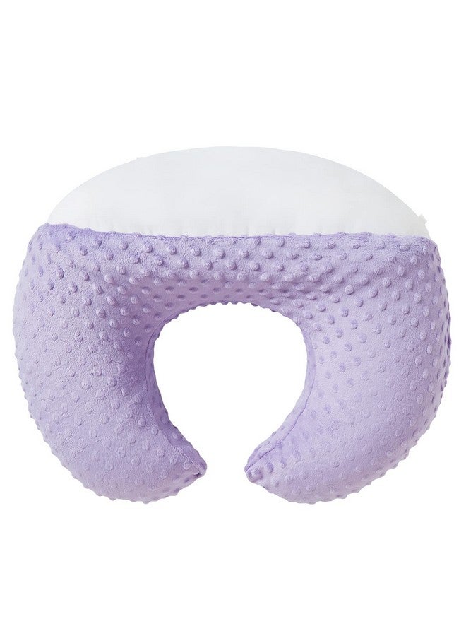 DONOMILO Dots Nursing Pillow Cover, Case Plush Breathable Breastfeeding Pillow Slipcover Fits Nursing Pillow, Super Soft Snug Positioners for Baby Boy Baby Girl (Lavender) - Image 5