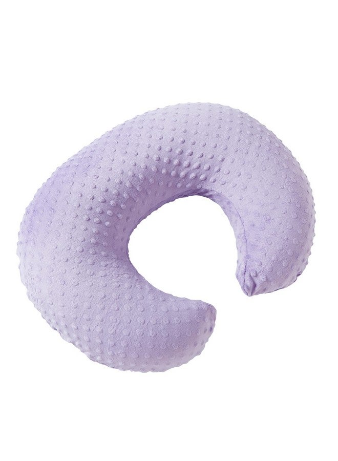 DONOMILO Dots Nursing Pillow Cover, Case Plush Breathable Breastfeeding Pillow Slipcover Fits Nursing Pillow, Super Soft Snug Positioners for Baby Boy Baby Girl (Lavender) - Image 1
