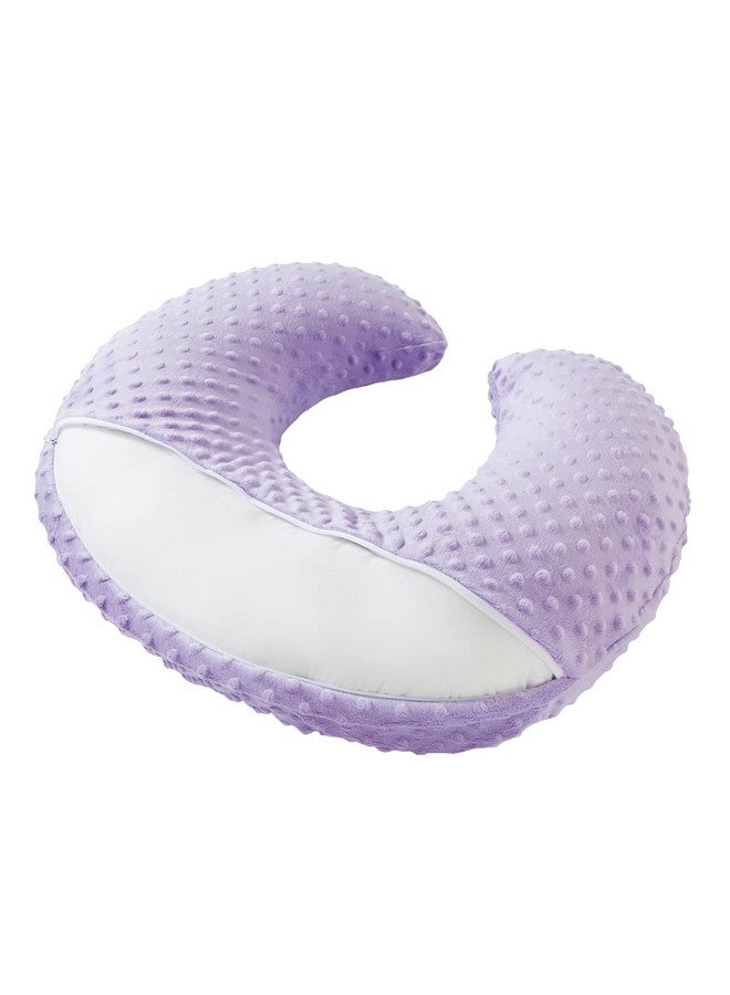 DONOMILO Dots Nursing Pillow Cover, Case Plush Breathable Breastfeeding Pillow Slipcover Fits Nursing Pillow, Super Soft Snug Positioners for Baby Boy Baby Girl (Lavender) - Image 4