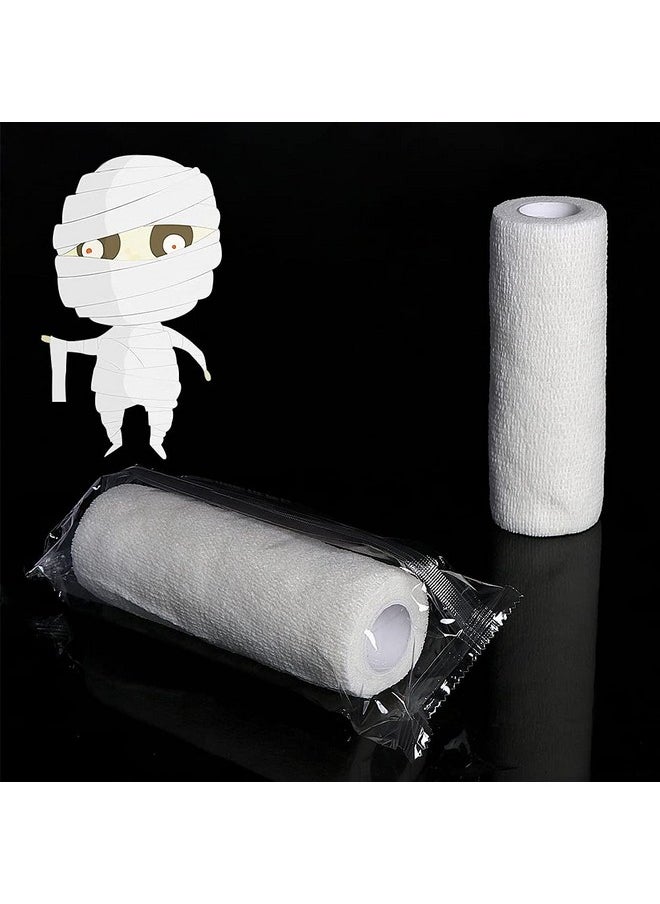 Halloween Mummy Bandage Wrap For Party Photo, Wrap Zombie Bandage Self Adhesive White Stretch Bandage Roll, For Cosplay Wounded Photography Props, 1 Roll - pzsku/ZFB9406642D737F738956Z/45/_/1734437442/fad696ff-4bbf-4d14-b1b3-fcce259dc09c