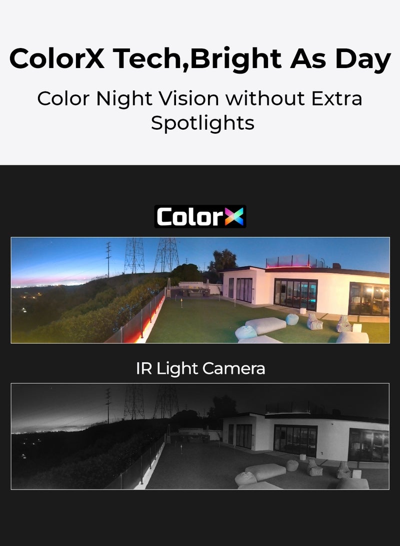 ريولينك كاميرات أمان لاسلكية خارجية بدقة 4K، 8MP، رؤية ليلية ColorX، زاوية رؤية عريضة 180°، واي فاي 5G/2.4GHz 6، كشف بالذكاء الاصطناعي، Argus 4 Pro - Image 4
