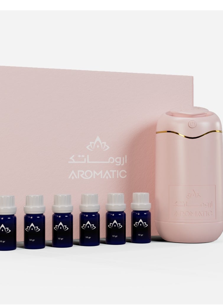 Aromatic Your pink moments package - Af60 & 6 Oil Diffuser  - Image 1