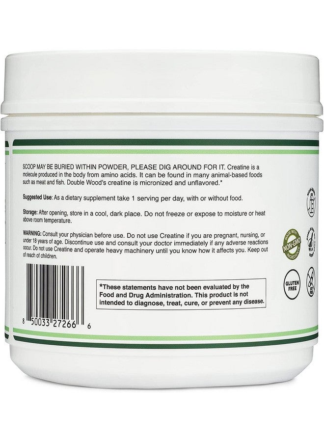 Double Wood Supplements Creatine Monohydrate Powder 1.1lbs (100 Servings of 5 Grams Each - Third Party Tested Micronized Creatine Powder) (with Scoop)(Creatina Monohidratada) by Double Wood - Image 5