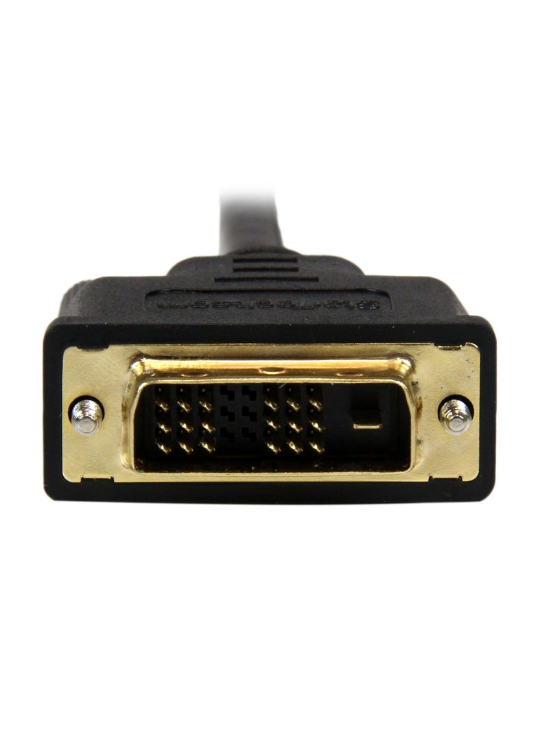 Startech.com StarTech.com 2m Micro HDMI to DVI-D Cable - M/M - 2 meter Micro HDMI to DVI Cable - 19 pin HDMI (D) Male to DVI-D Male - 1920x1200 Video (HDDDVIMM2M),Black,6 ft / 2m  - Image 3