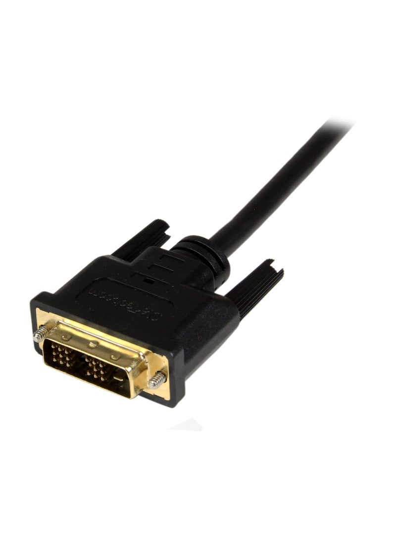 Startech.com StarTech.com 2m Micro HDMI to DVI-D Cable - M/M - 2 meter Micro HDMI to DVI Cable - 19 pin HDMI (D) Male to DVI-D Male - 1920x1200 Video (HDDDVIMM2M),Black,6 ft / 2m  - Image 2