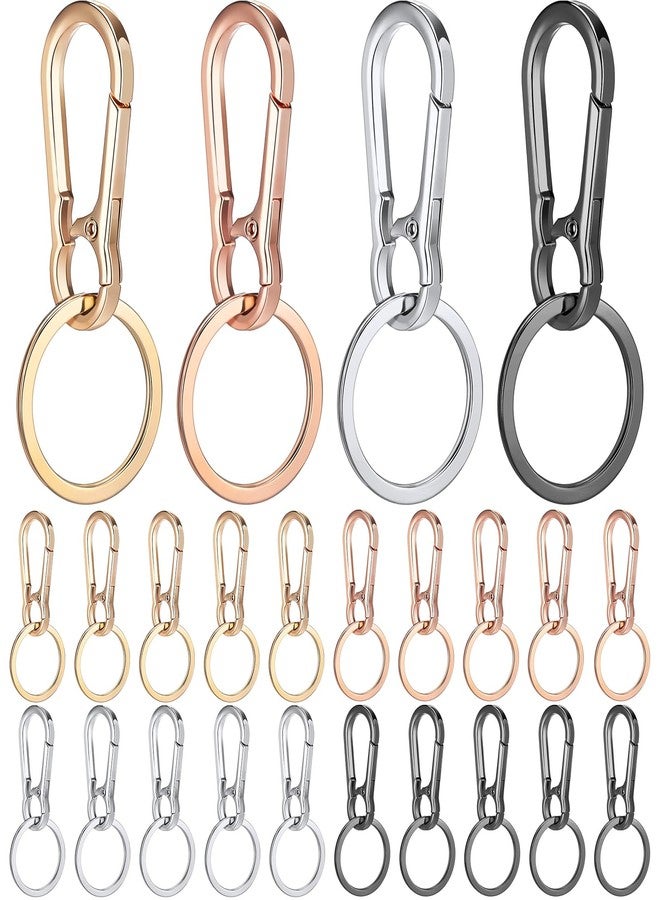 Shimeyao 20 Pcs Metal Keychains Carabiners Bag Charms for Women Men Quick Release Sturdy Key Chain Ring Clip Holder Organizer for Bag Purse Car Party Favors Keyring Accessories - Image 1