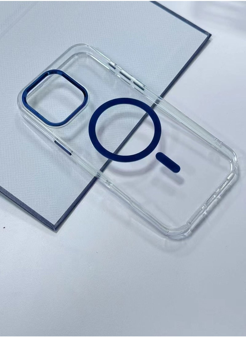 Generic - Back Cover for Apple 11 Pro Camera Lens blue Anti-drop Stylish Design - Image 1