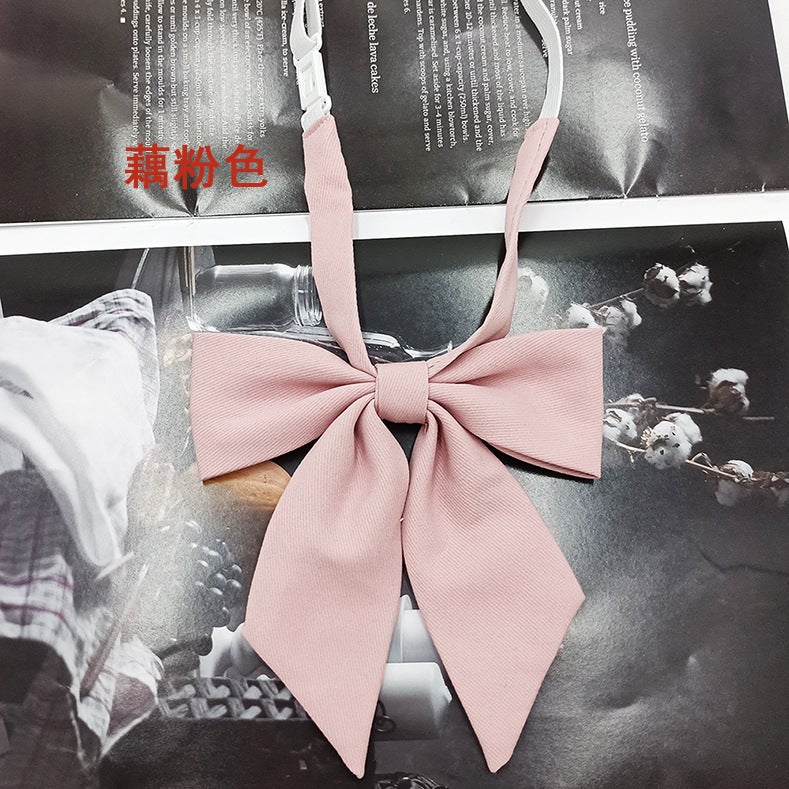 Fashionable Small Pure Color Jk Necklace Girls Narrow Version Crane Necklace Flower Design Adult Suitable Lotus root color 
