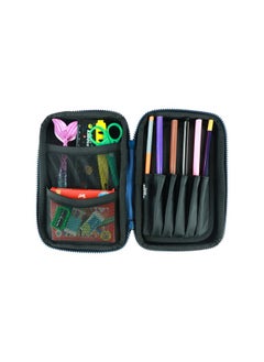 SMILY KIDDOS Smily Kiddos Ethylene Vinyl Acetate (Eva) Single Compartment Pencil Case Cute Large Capacity Hardtop Pencil Case Organizer School Kids Girls Women Pen Holder Pouch Multi Purpose (Rider Dino,Navy Blue)  - Image 5