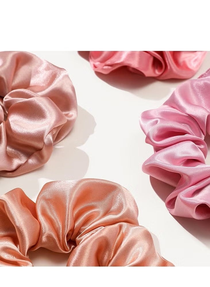 ليفقورا مجموعة 12 رباط شعر ساتان للنساء – أربطة شعر ناعمة غير مؤذية، مرنة، لا تترك أثرًا، هدية مثالية للبنات والسيدات - Image 5