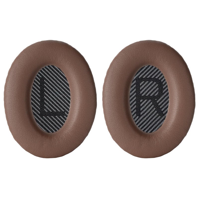 Aurivor Replacement Ear-Pads Cushions for Bose QuietComfort QC 35 35ii 25 15 2 Headphones, Ear Covers for QC35 QC35-ii QC25 QC15 QC2 SoundLink SoundTrue Around-Ear II AE2 Headphones (Coffee-Black) - Image 1