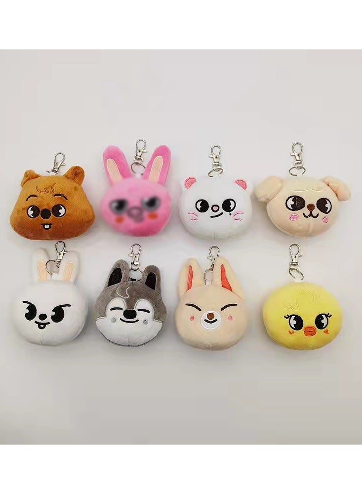 general 8 Piece Skzoo Keychain Plush Toy Stray Kids Pendant