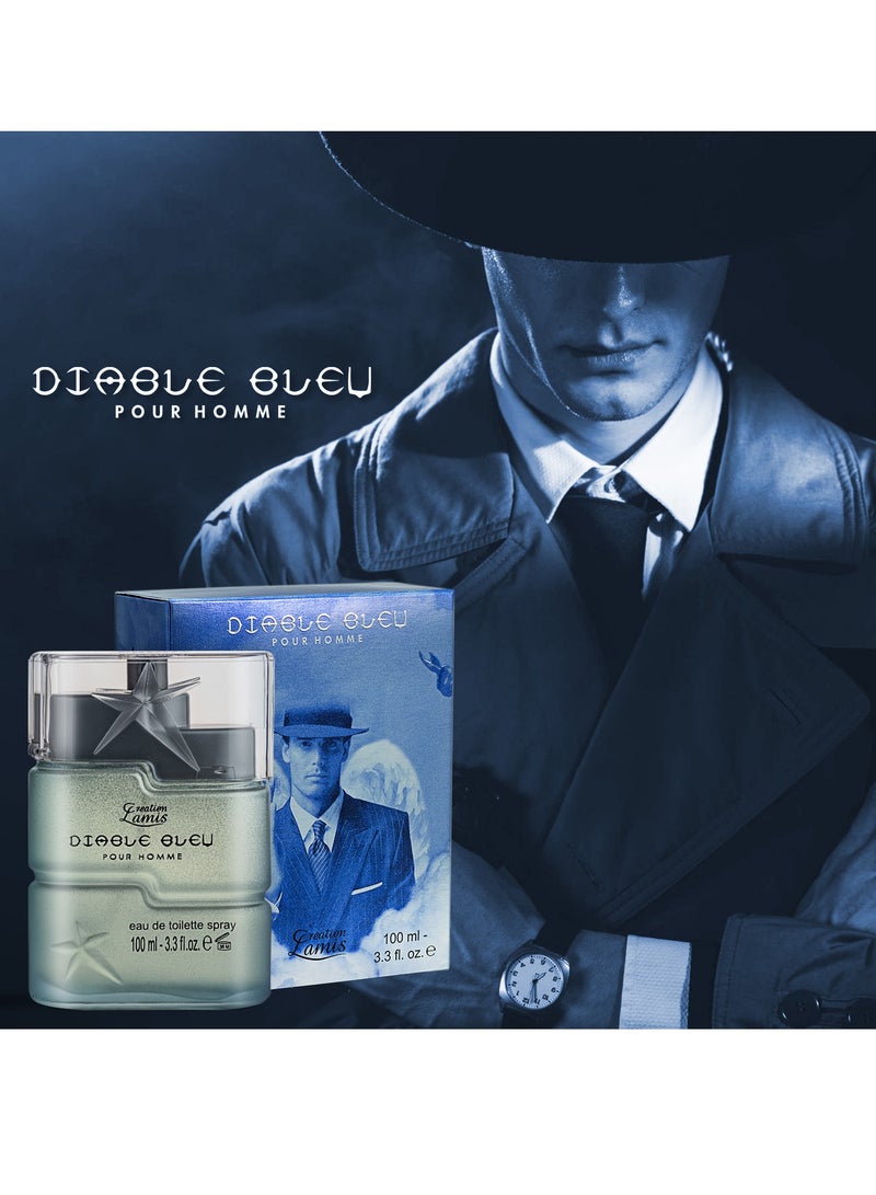 Creation Lamis Diable Bleu Eau de Toilette For Men 100ml and Creation Lamis Senorita Lamis Eau de Parfum For Women 100ml (Combo Pack) - Image 4