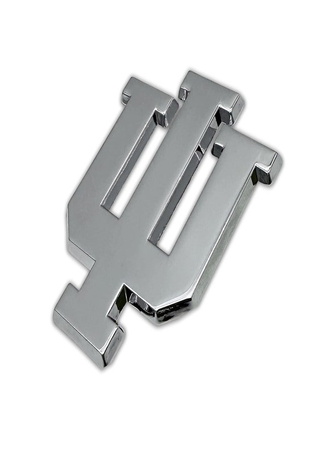 Elektroplate Officially Licensed Indiana University IU Hoosiers All Metal Chrome Emblem for Cars, Trucks, and All Auto | Universal Fit at 3.0" x 2.5" | Weatherproof - Image 3