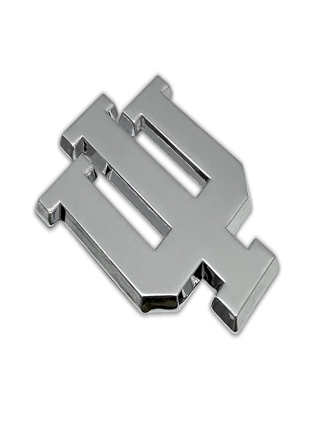 Elektroplate Officially Licensed Indiana University IU Hoosiers All Metal Chrome Emblem for Cars, Trucks, and All Auto | Universal Fit at 3.0" x 2.5" | Weatherproof - Image 2