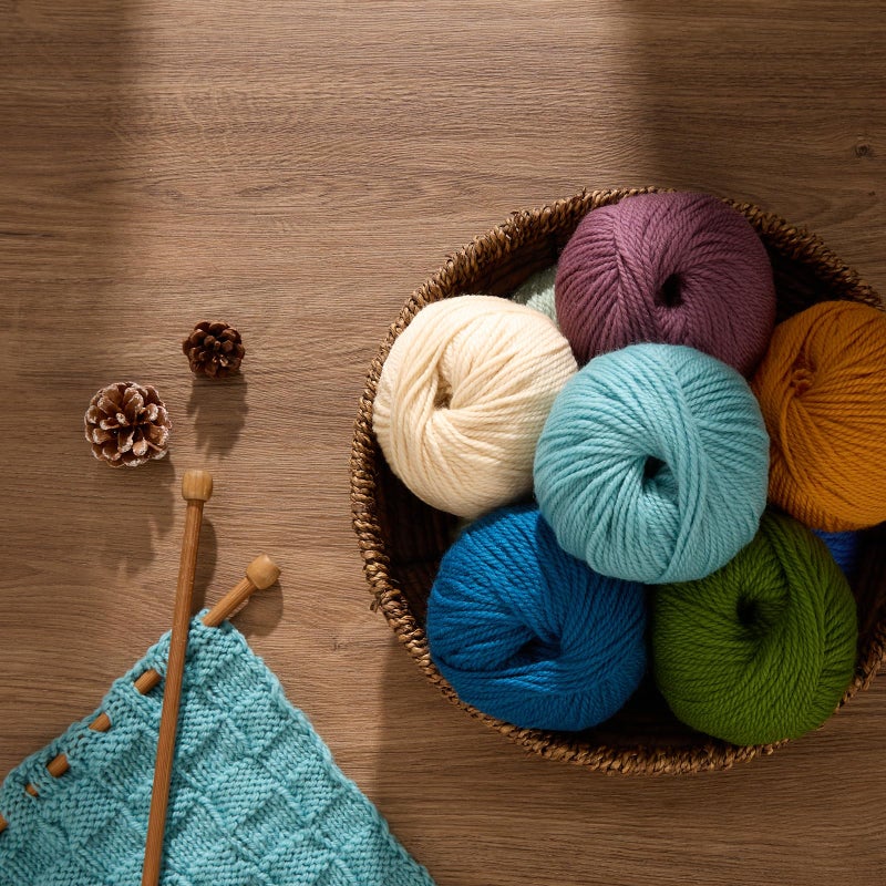 Gisimo 100% Merino Wool Yarn 3-Ply Luxurious and Soft Yarn for Hand Knitting & Crocheting (Naples Yellow,1Ball) - Image 5