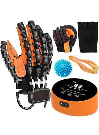 Robotic Gloves for Finger Rehabilitation for Stroke and Hemiplegia Patients, Hand Stroke Rehabilitation Equipment, Hand Dysfunction Patient Training Device, Stroke Hemiplegia Finger Orthosis for Long-Term Pain Relief of Finger Cramps and Posture Correction