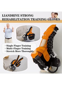 HaLunhi Robotic Gloves for Finger Rehabilitation for Stroke and Hemiplegia Patients, Hand Dysfunction Patient Training Device Stroke Hemiplegia Finger Orthosis for Long-Term Pain Relief and Posture Correction  - Image 3