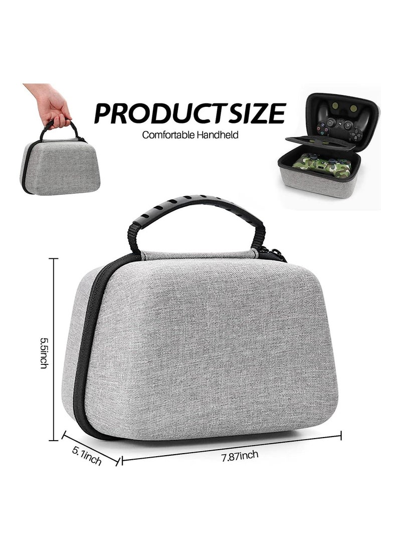 Y&D Console Controller Hard Case, Carrying Travel Bag for 2 Controllers, Game Storage Compatible with PS-5, PS-4, X-Box, Switch Pro (Grey)  - Image 5