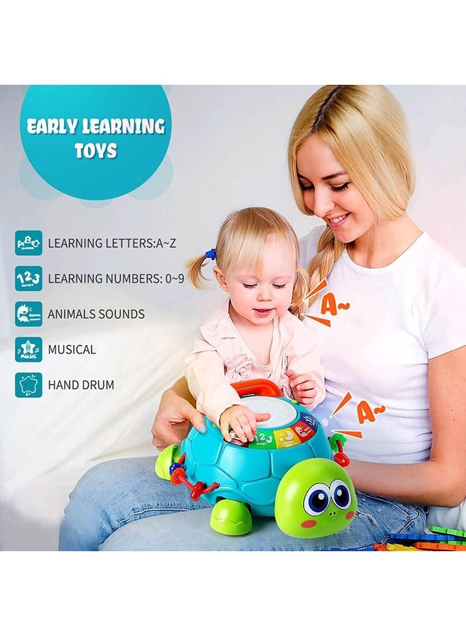 Educational Toys for 1 2 Year Old Boy Girl Gifts, Baby Toys 6 to 12 Months, Crawling Toys for Babies 6-12-18 Months Tummy Time, Light Up Musical Turtle Toys for 1 Year Old First Birthday Gifts - Image 4